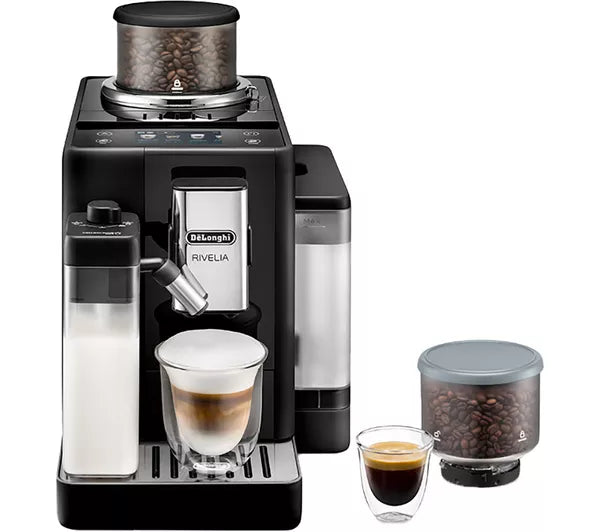 Nespresso Citiz Coffee Machine with Aeroccino Milk Frother by De'Longhi for Original Coffee Pods, Latte, Cappuccino, Espresso, Starter Capsule Set Included, ENV267.BAE, Black