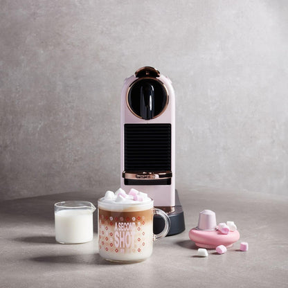 Nespresso Citiz Coffee Machine by De'Longhi for Original Coffee Pods, Italian Inspired Espresso, Quality Coffee, Starter Capsule Set Included, EN167.P, Pink