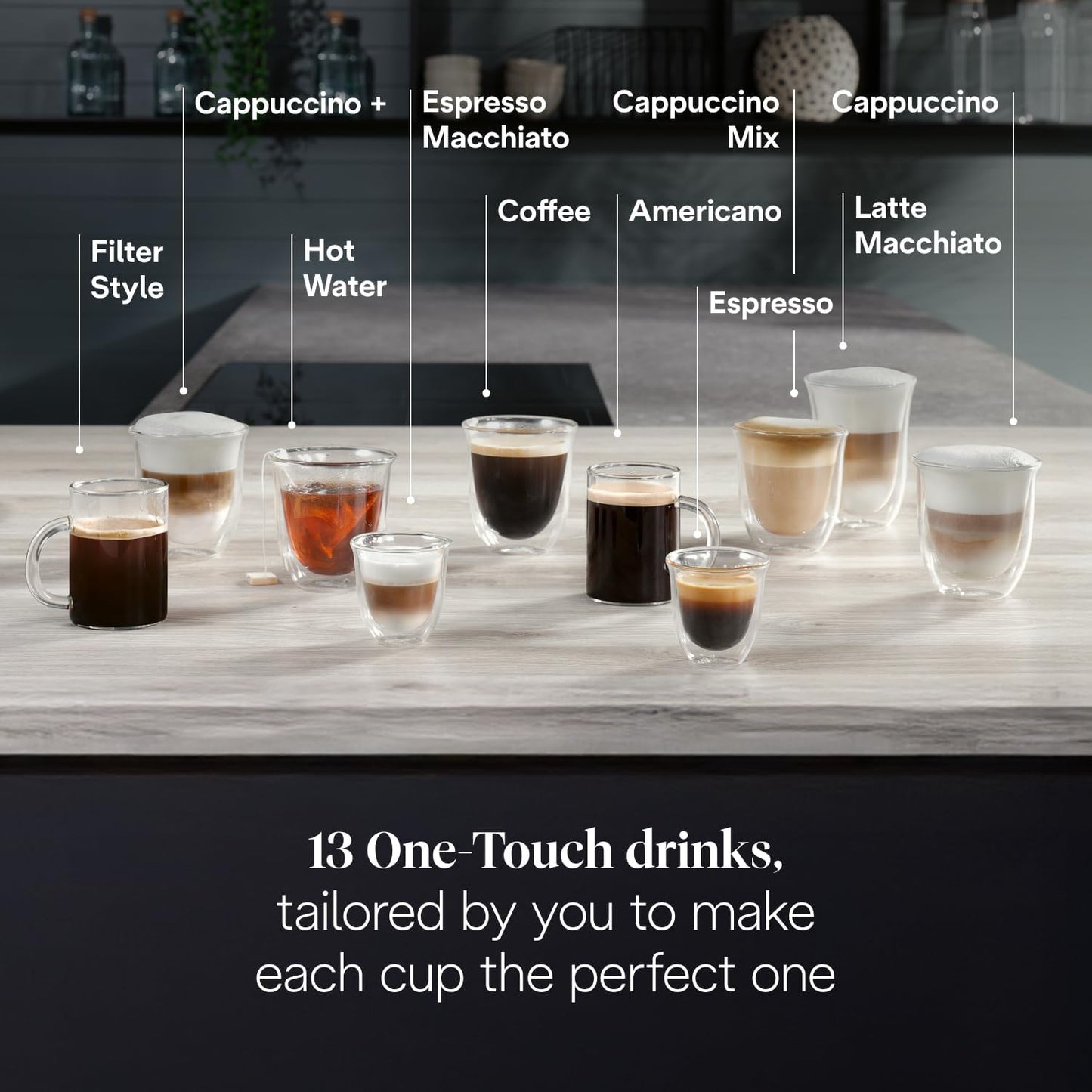 De'Longhi Magnifica Evo Next ECAM312.80.TB, Automatic Coffee Machine With Automatic Milk Frother, Bean To Cup Coffee and Cappuccino Machine with Intuitive Touch Display, Black/Titanium