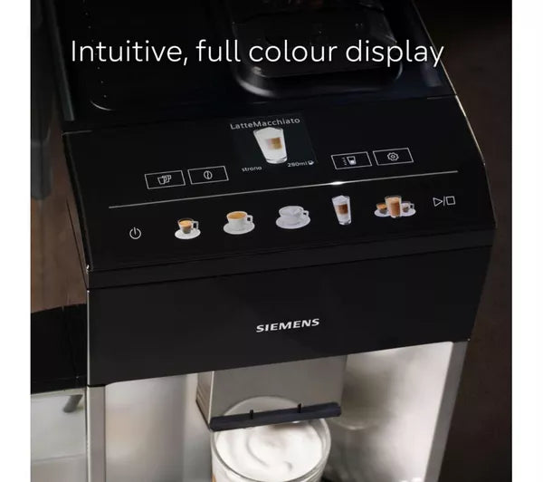 Magnifica Evo Next ECAM312.80.TB, Automatic Coffee Machine With Automatic Milk Frother, Bean To Cup Coffee and Cappuccino Machine with Intuitive Touch Display, Black/Titanium
